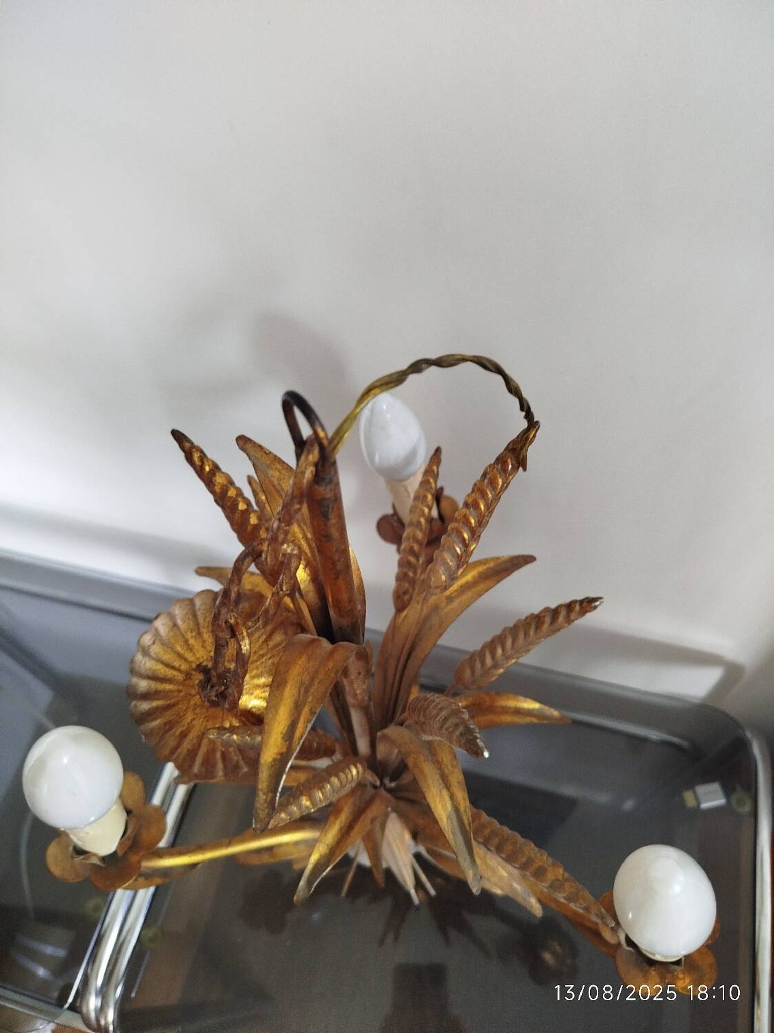 Lustre italien doré – Années 60/70