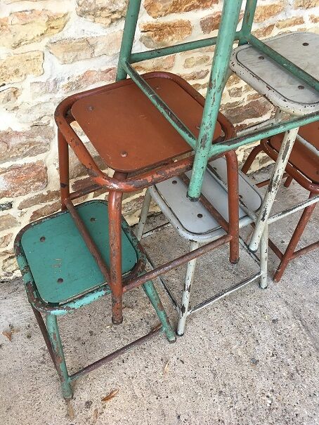6 industrial stools