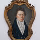 Portrait d'homme pastel 1818 dans cadre or