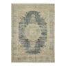 Handmade oriental contemporary 1980s 293 cm x 391 cm beige wool carpet