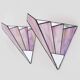 Pair of vintage Tiffany-style Art Deco glass paste wall sconces