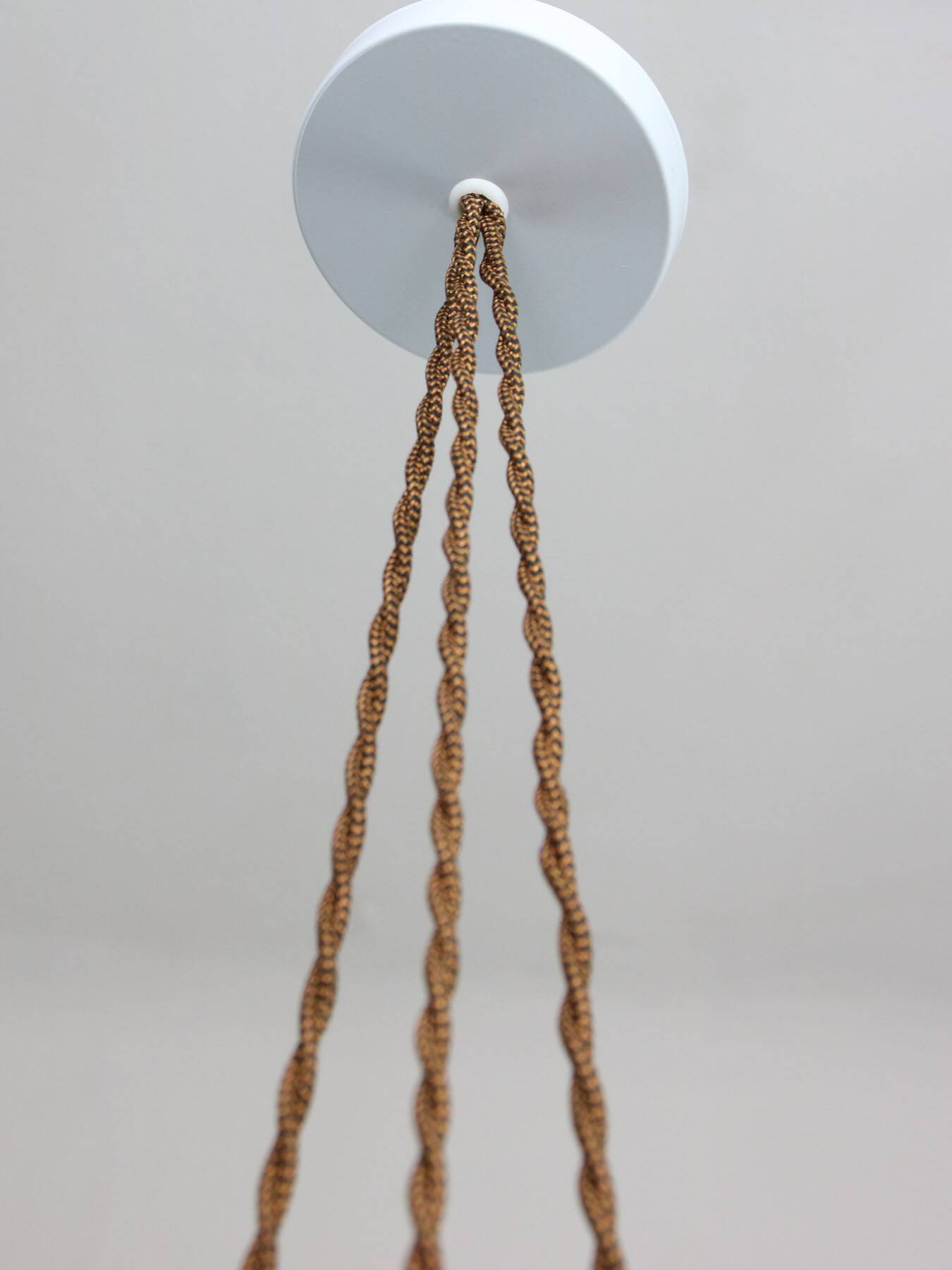 Mid-Century Italian Brass & Opaline Cluster of Lamps