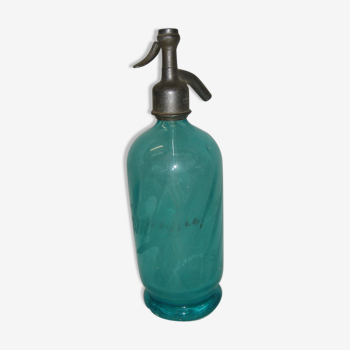 Siphon eau de seltz Normandfne Vannes bouteille bleu ciel