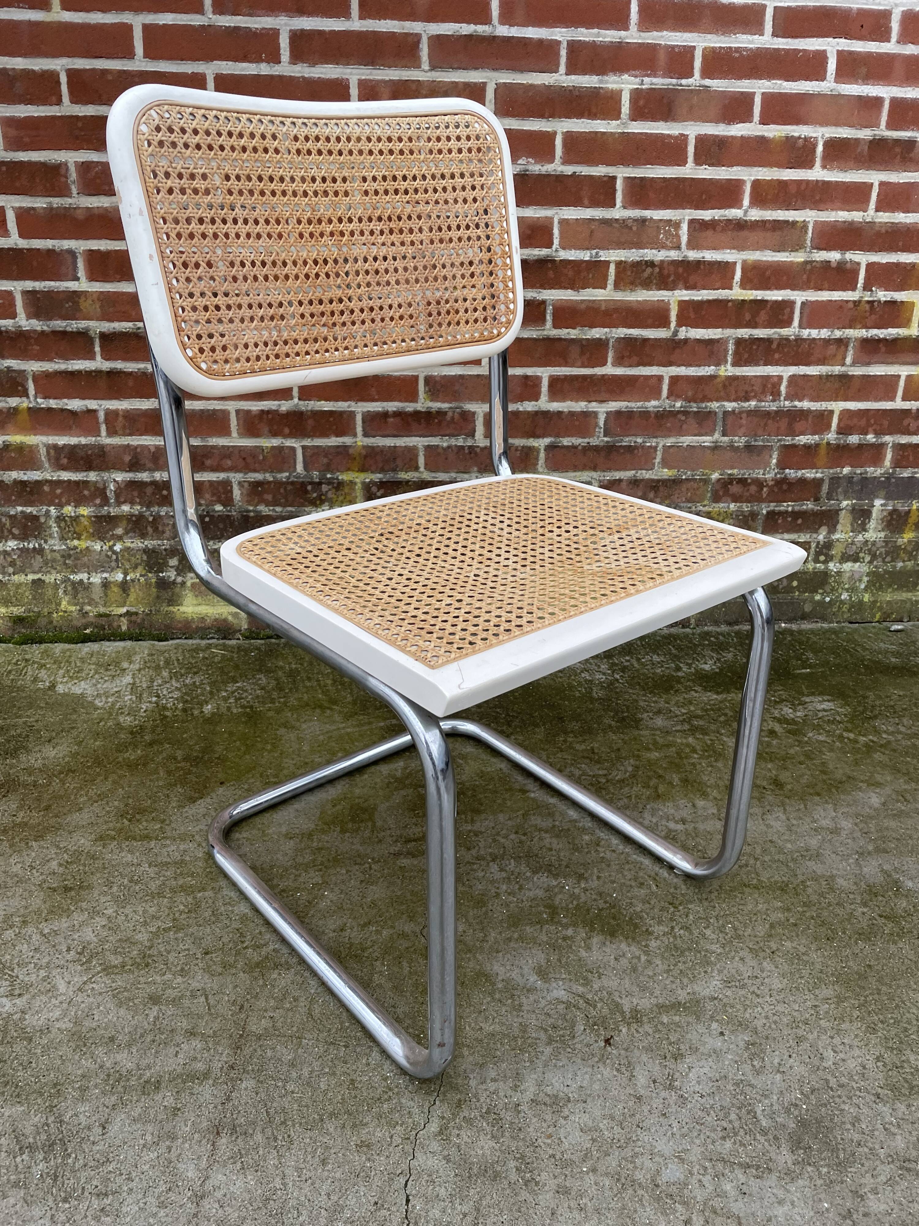 Cesca design chair b32 model in chrome