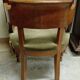 Empire-Charles X walnut office chair with a gondola backrest.
