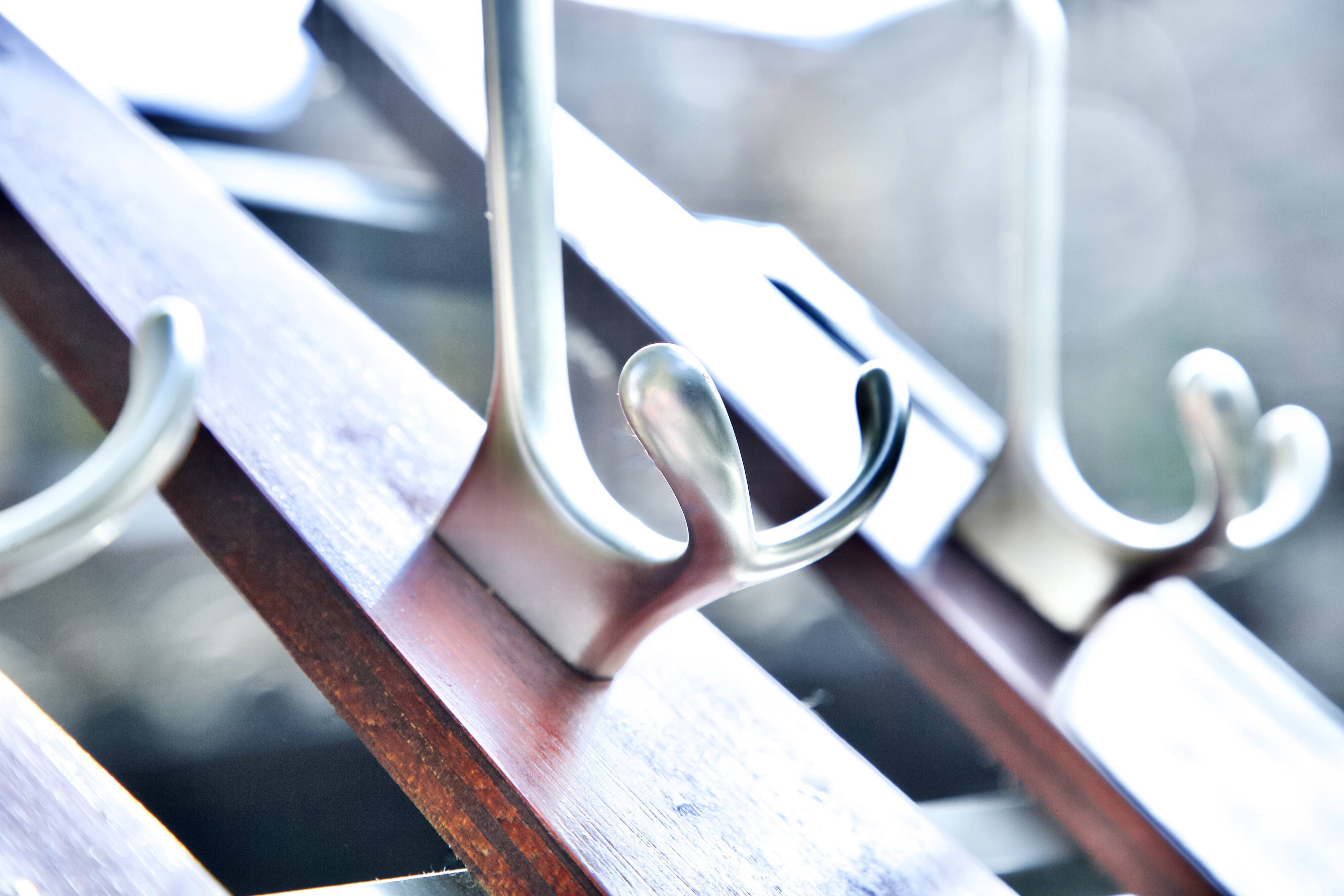 Coat rack with 5 hangers