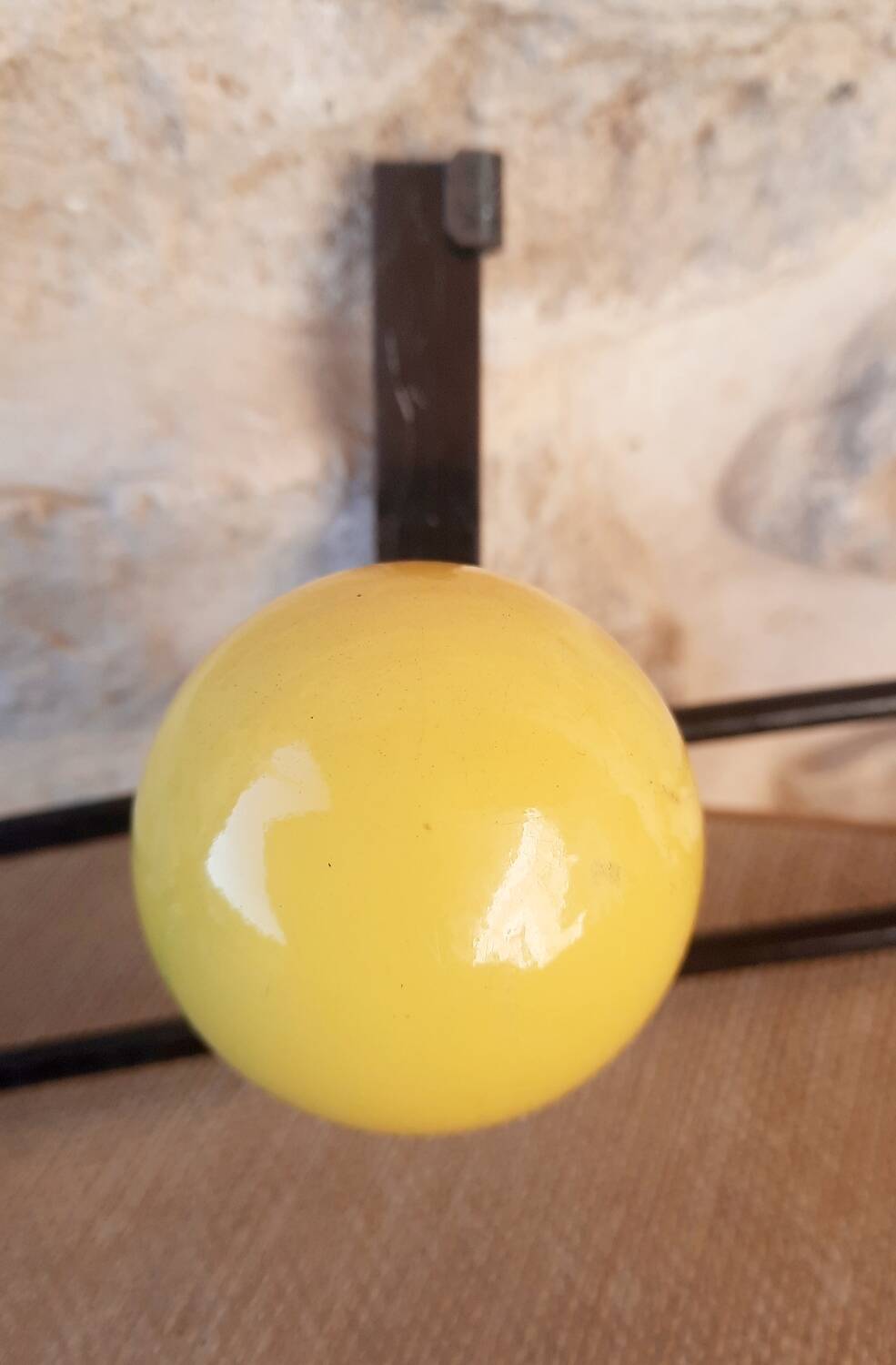 Vintage ball coat rack