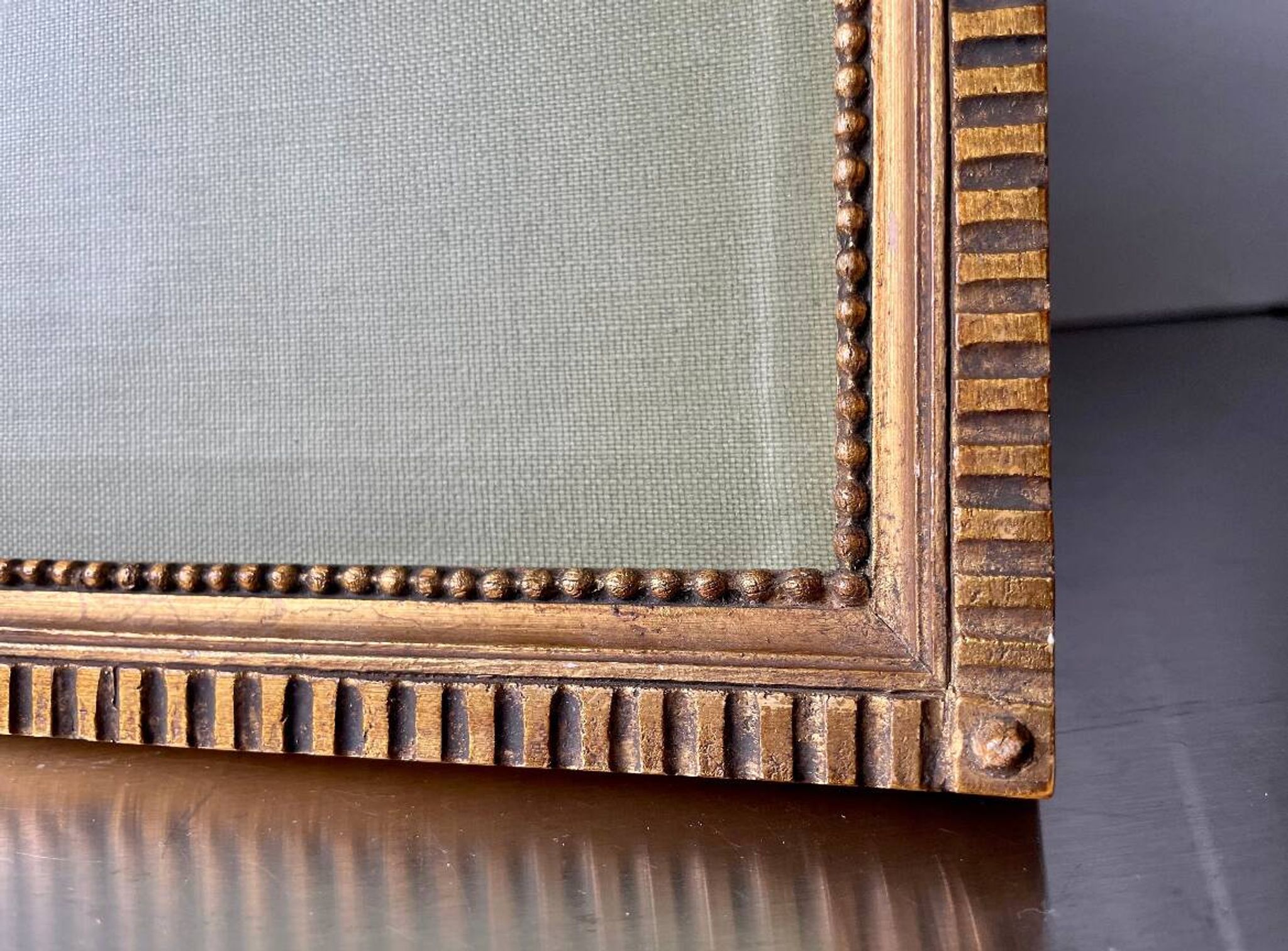 Antique Frame gilded wood measurements 35.5 cm x 28.5 cm