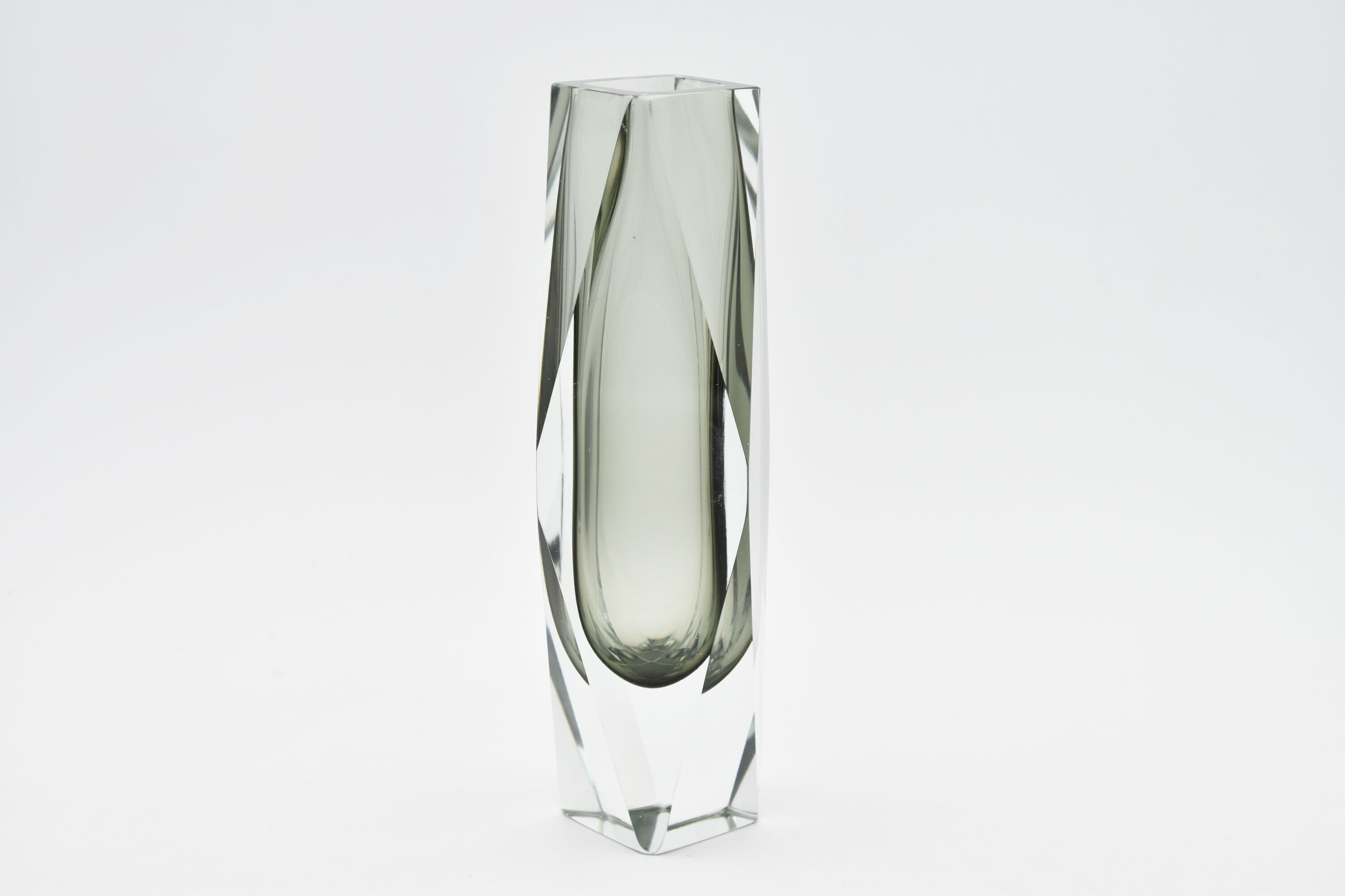 Vase sommerso en verre du Murano vintage