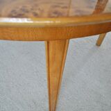 Art Deco Golden Elm Table, circa 1930