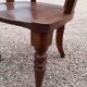 Fauteuil de bureau Louis Philippe en chêne