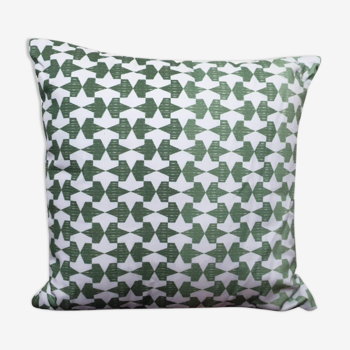 Topkapi cushion cover white & green, 50 x 50