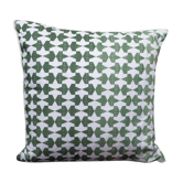 Housse de coussin topkapi blanc & vert, 50 x 50