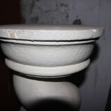 White plaster column, twisted.