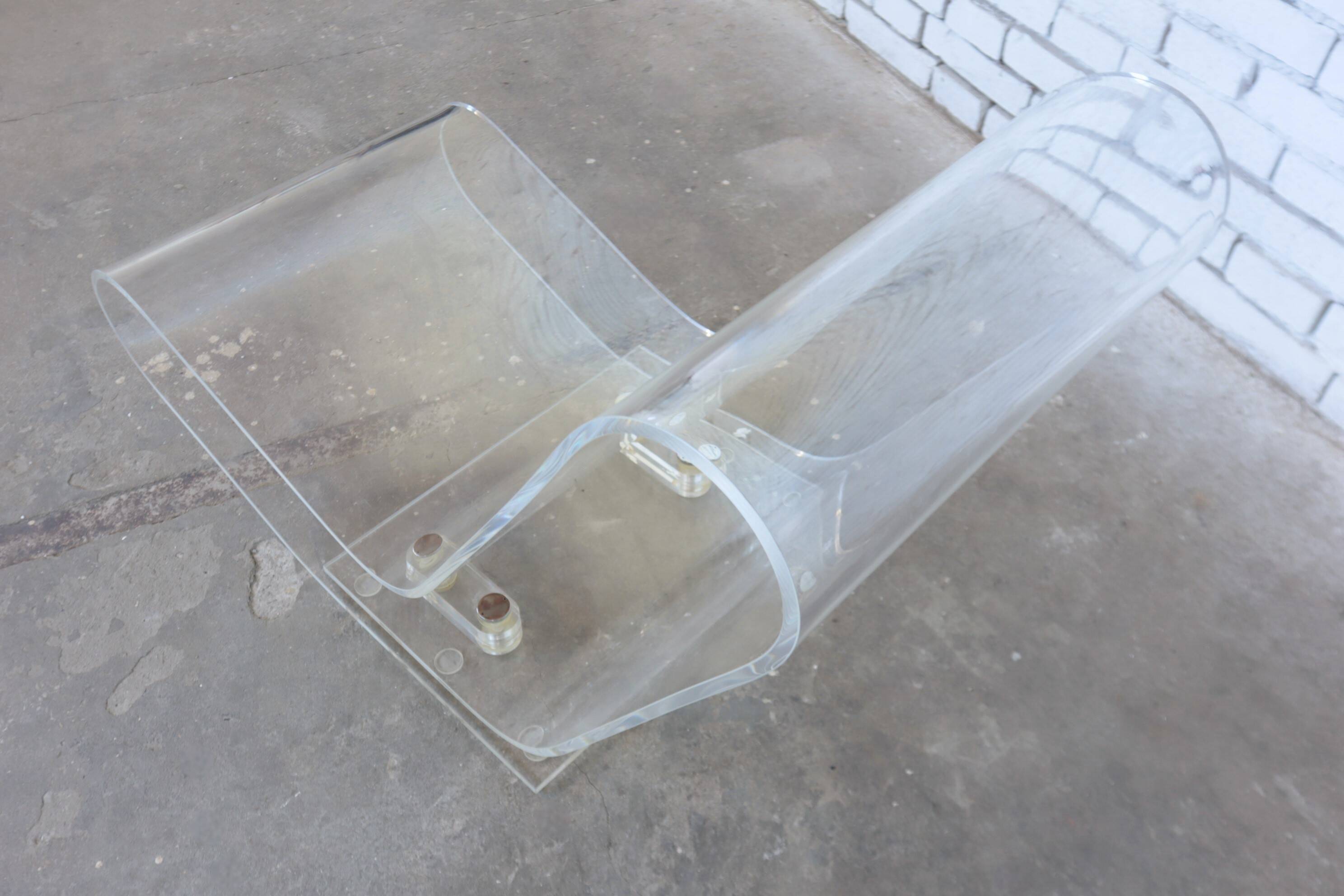 LCP plexyglass lounge chair Kartell 2000s