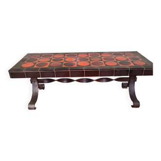 Ceramic coffee table 70s