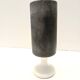 Black Lacquered Ceramic Goblet Vase by by Roger Capron, France
