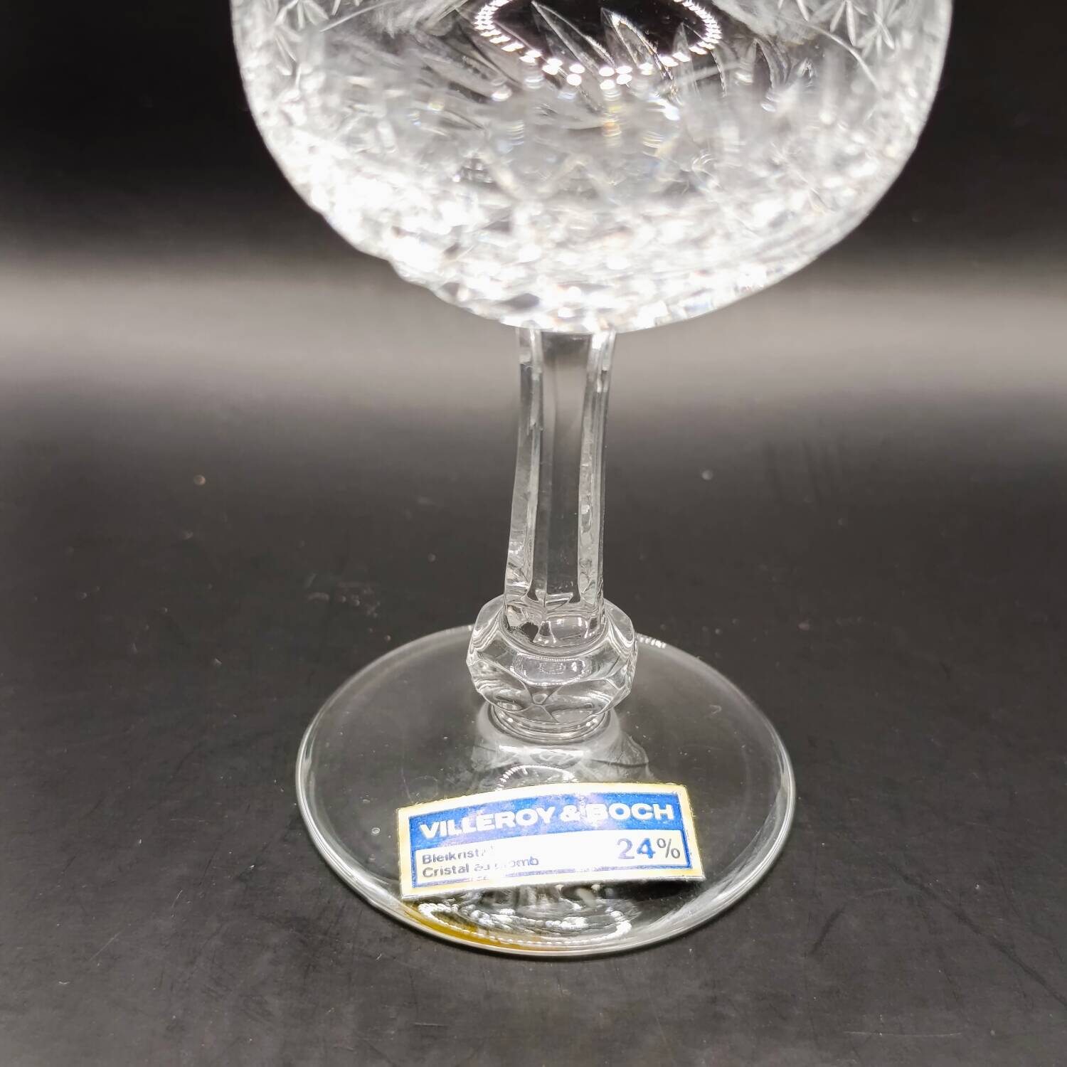 6 Villeroy & Boch crystal liqueur glasses