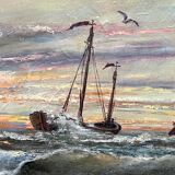 A. Claessens. Seascape. Large format.