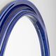 Vintage 1970s blue ceramic wall mirror Italian design