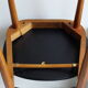 Suite of 6 Chairs Baumann model Pegasus in beech and faux black leather