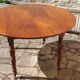 Round oval table with solid cherry leaves, 19th century