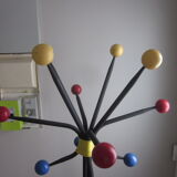 Vintage coat holder has 12 balls