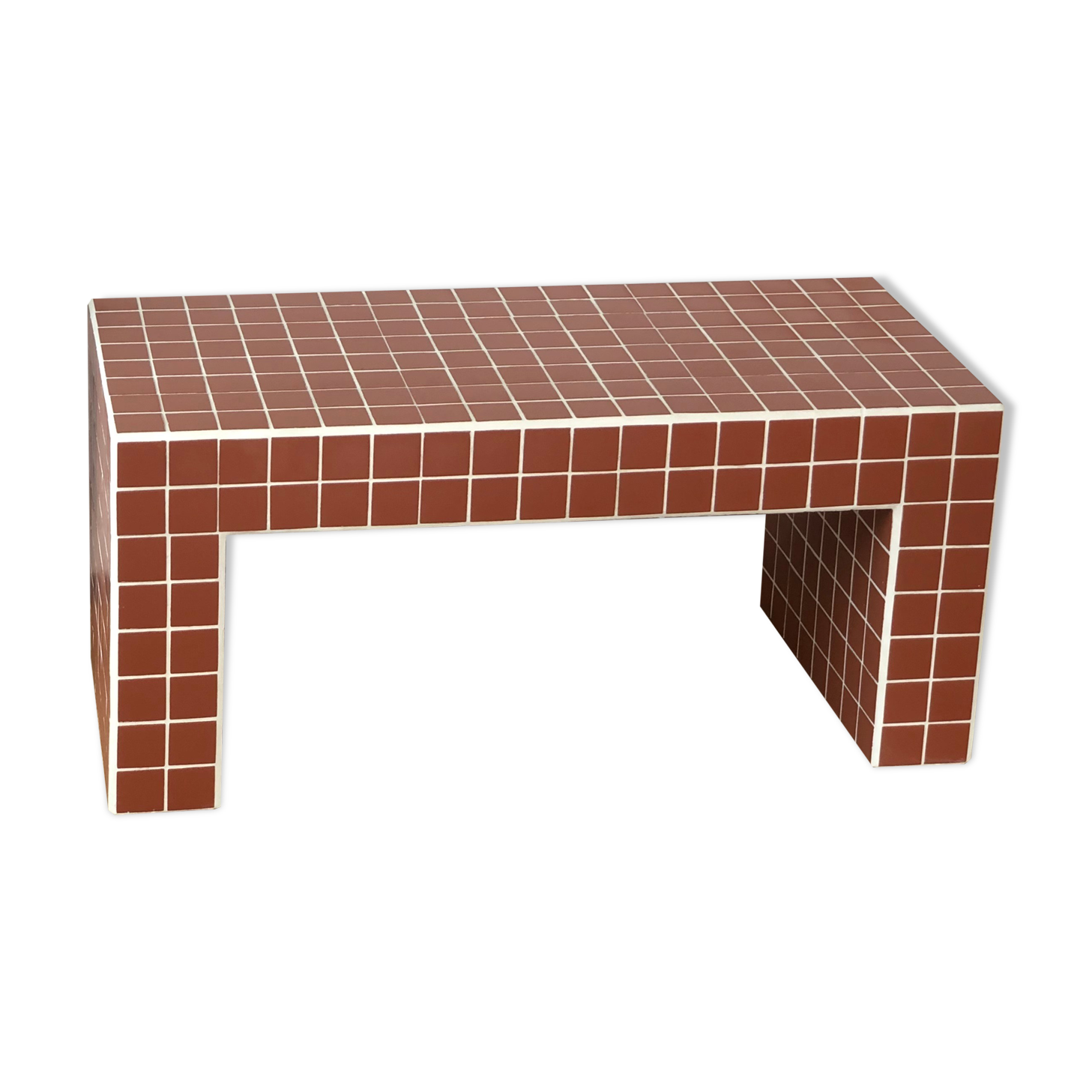 Ceramic tile bench