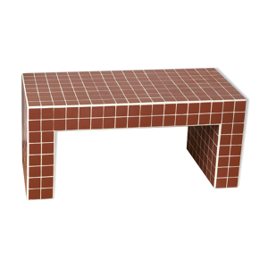 Banc en carreaux de céramique