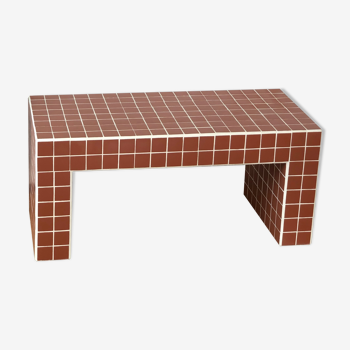 Ceramic tile bench