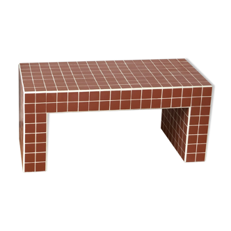 Ceramic tile bench