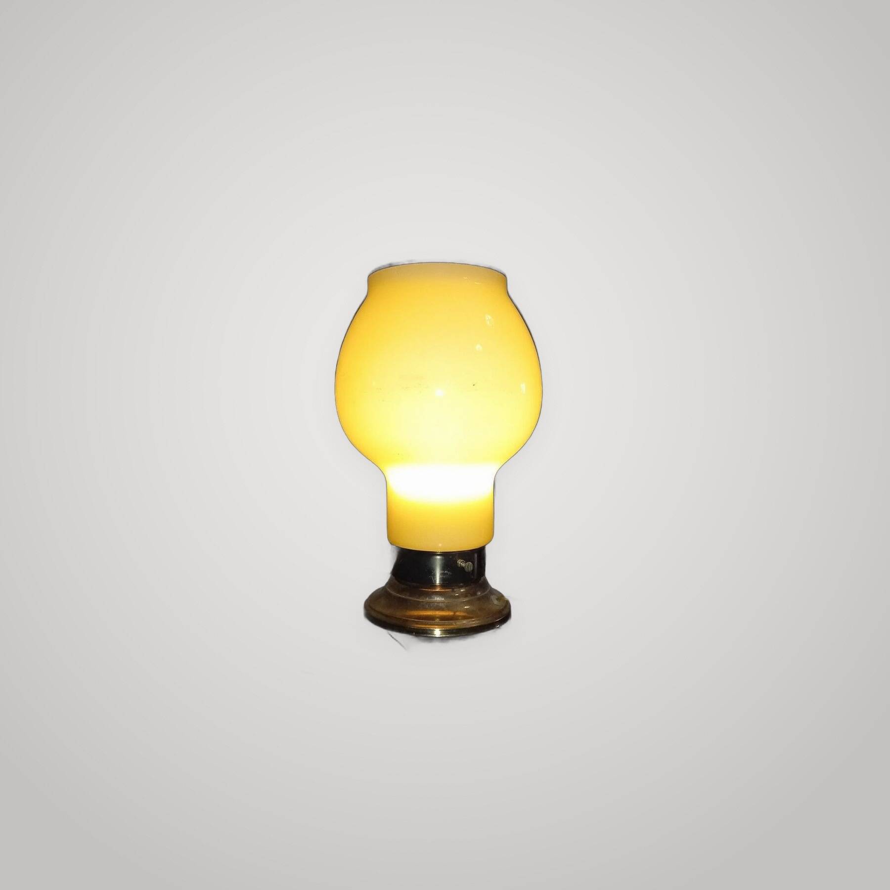 70s Vintage Murano Beige Mushroom Table Lamp