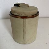 Porte-cigarettes vintage 1960 Longchamp daim cheval sable - 11 x 10 cm