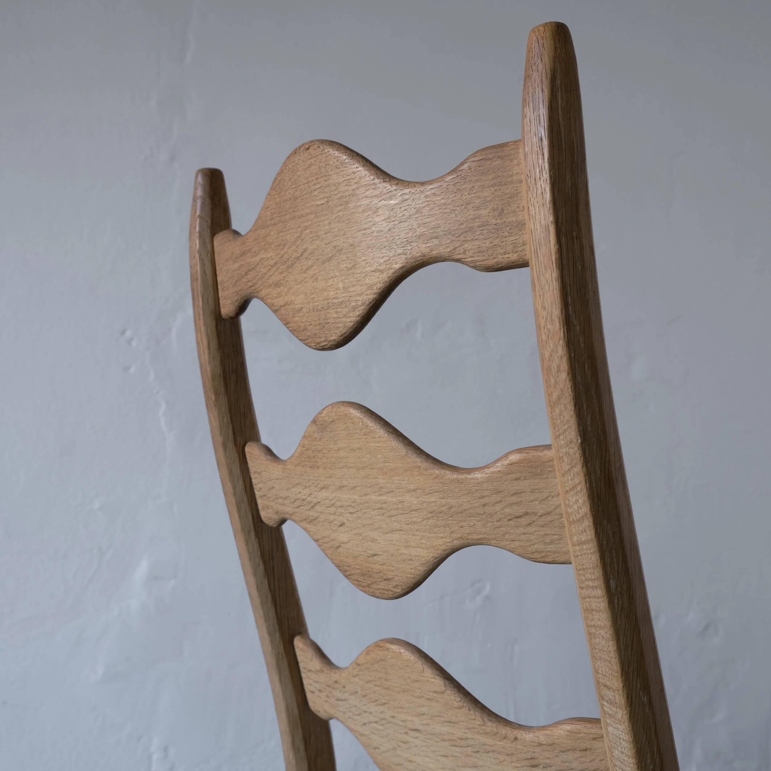 4 ladder back dining chairs by Henning Kjaernulf | Denmark | 1950s