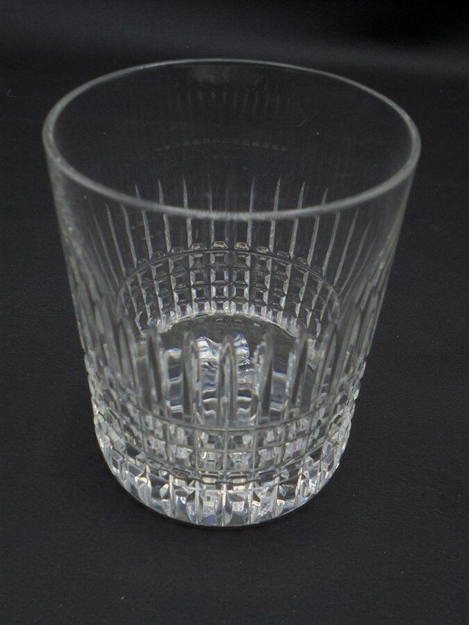 Series of 6 crystal whiskey glasses