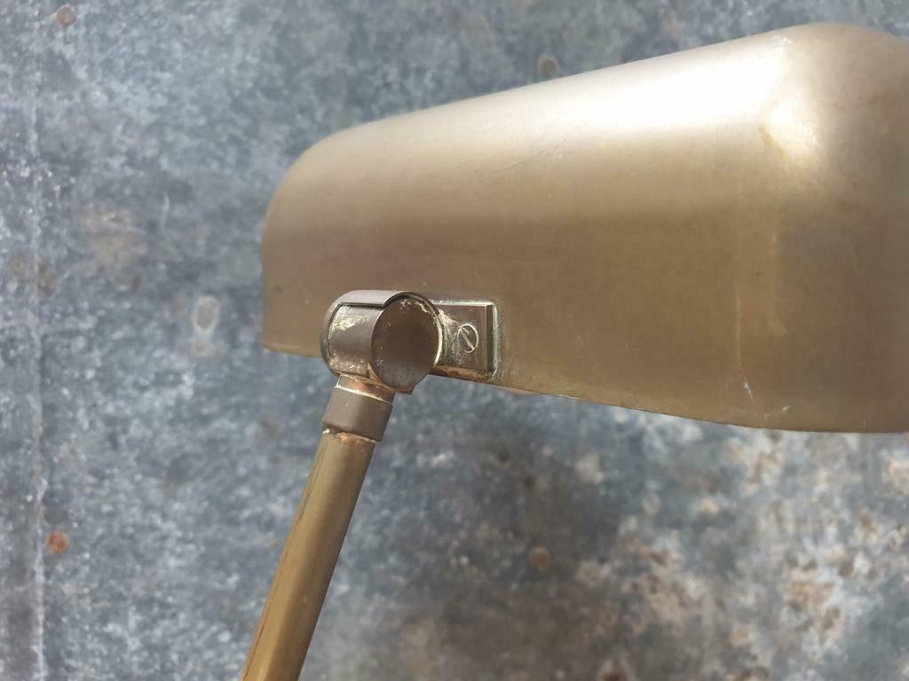 Antique brass desk lamp
