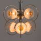 Mazzega Space Age Murano glass chrome plated chandelier, Italy 1970s