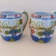 Hand Painted Blue Ceramic Mug Faenza Italy