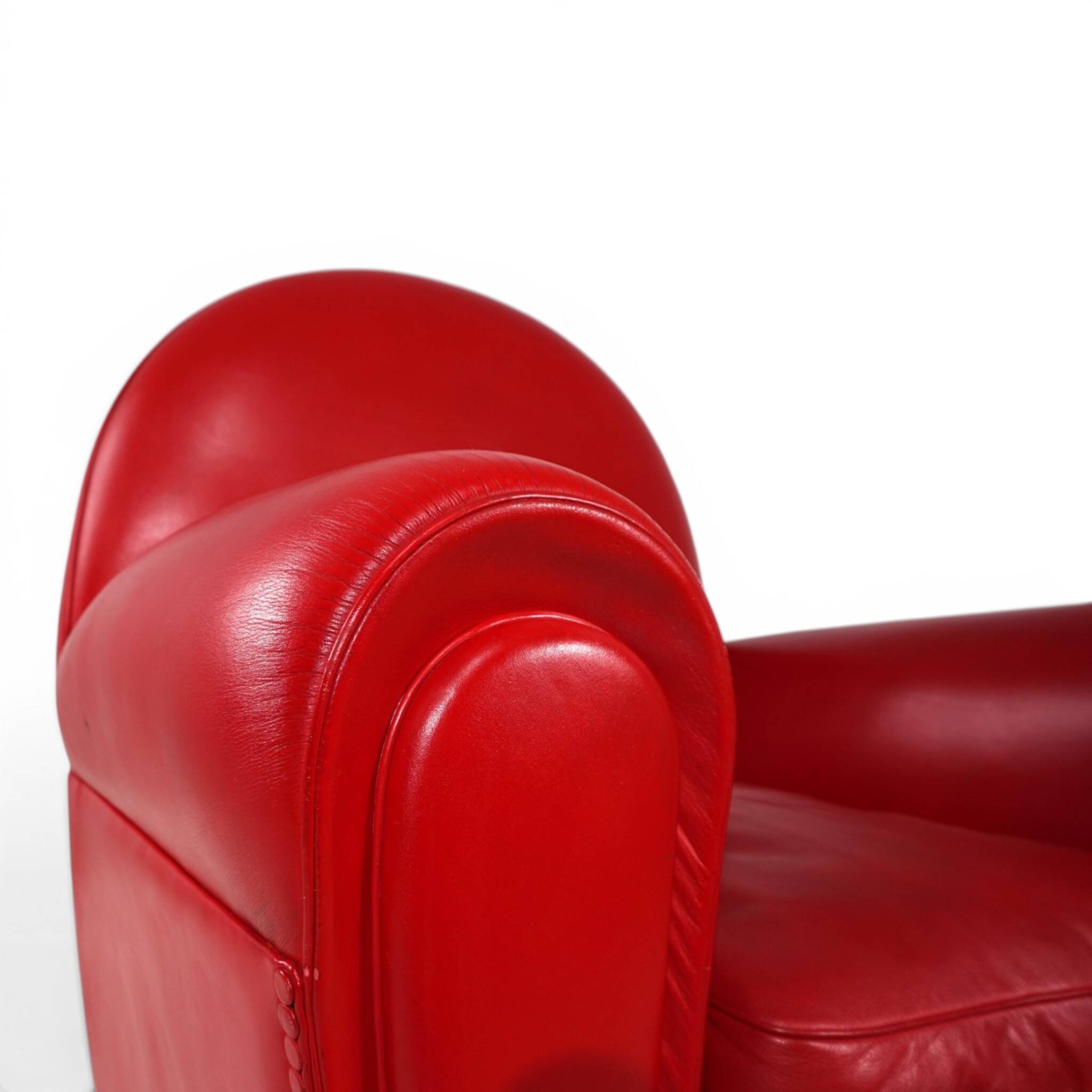 Poltrona Frau Vanity Fair Leather Armchair by Renzo Frau, 1990