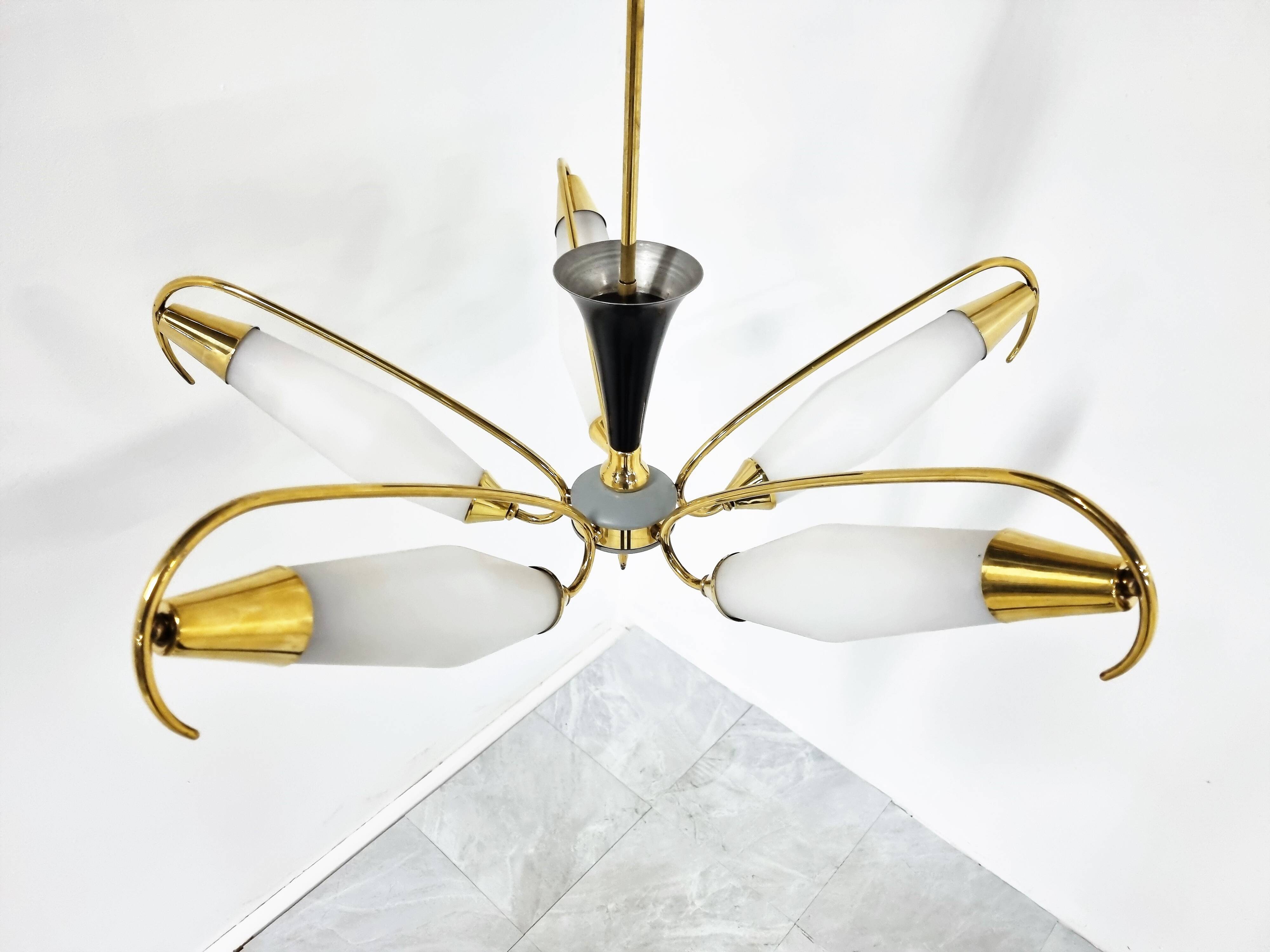 Mid century italian chandelier, 1960s