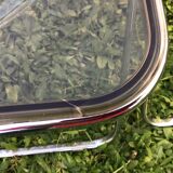 4 Plia smoked chairs by Giancarlo Piretti patent anonima castelli Italy