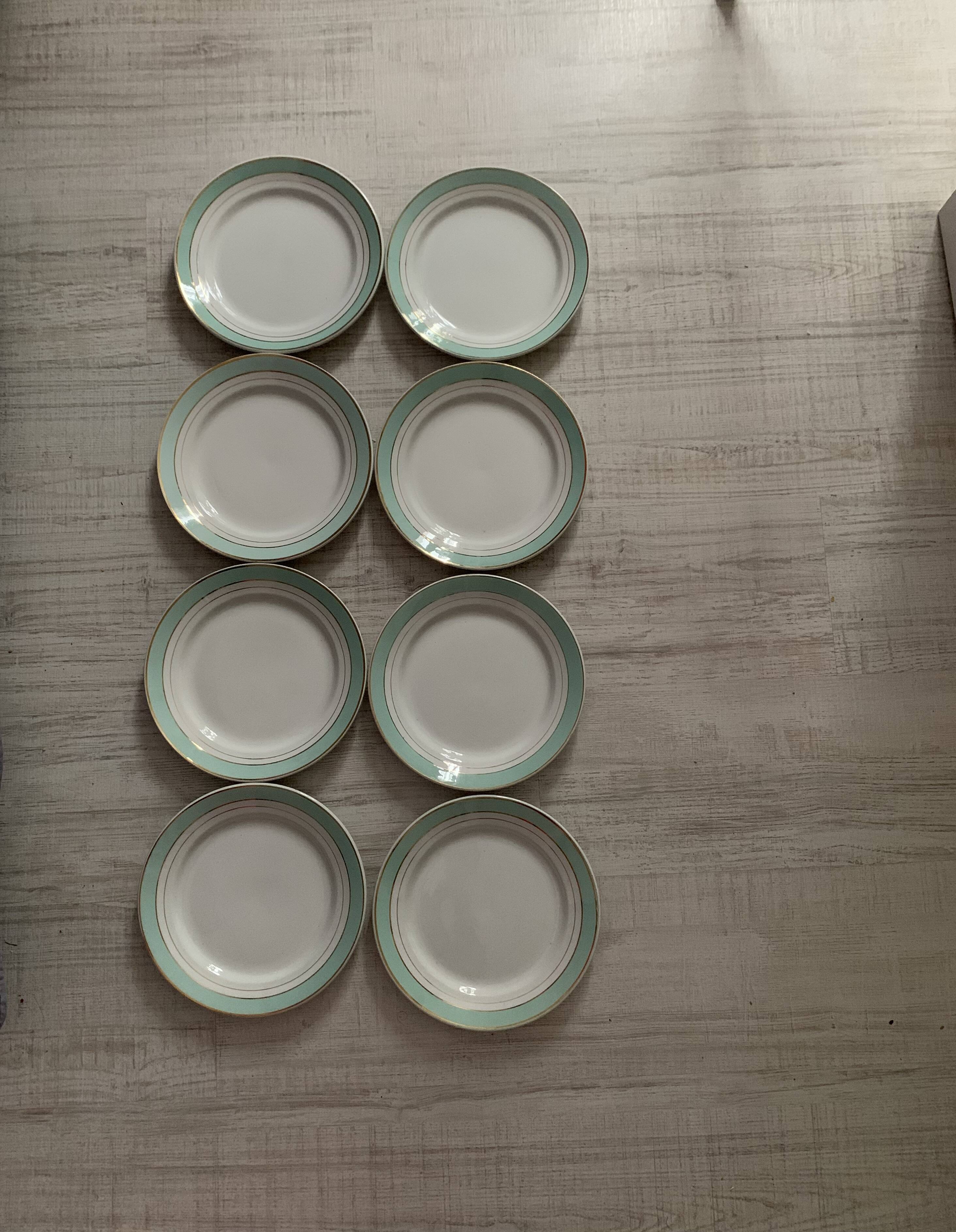 8 Luneville soup plates
