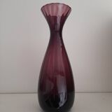 Large Italian handcrafted glass vase Empoli