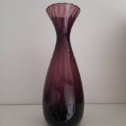 Grand vase en verre artisanal italien Empoli