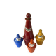 French 1950s ceramic vinaigrette set, Pol Chambost style