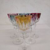 Verres à pied colorées