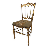 Napoleon III period gilded wood chair