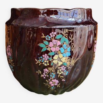 Glazed ceramic pot cover