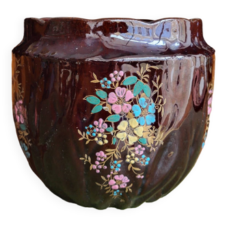 Glazed ceramic pot cover