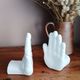Ceramic hand bookends